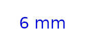 Tige de piston 6 mm