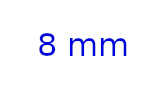 Tige de piston 8 mm