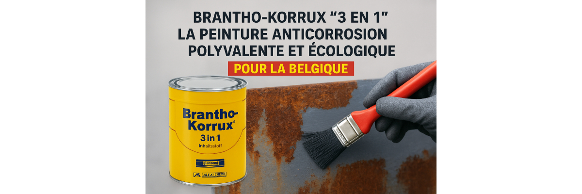 Brantho Korrux “3 en 1” : La Peinture Anticorrosion Polyvalente et Écologique pour la Belgique - Brantho Korrux 3 en 1 Belgique – Protection Anticorrosion Très Performante