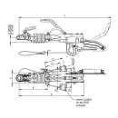 Raccord KNOTT AE V 2000-3500kg KFG 35 D / GF haut / bas LM: E 120, D 200/225 sans SK