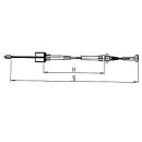 Câbles AL-KO Bowden détachables, cloche 24 mm, embout 8 mm - Profi Longlife HL 1790 mm / GL 1986 mm