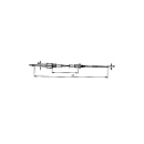 Câbles BPW + Peitz Bowden RAS K Bell Ø 19mm HL 1230 mm / GL 1440 mm