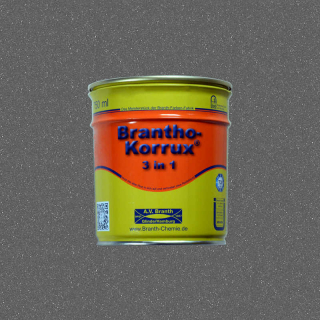Brantho Korrux "3 en 1" bidon de 0,75 litre gris-gris RAL 9007