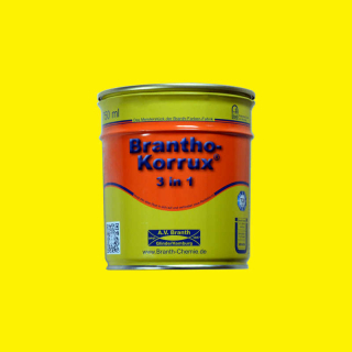 Brantho Korrux "3 en 1" boîte de 0,75 litre colza jaune RAL 1021