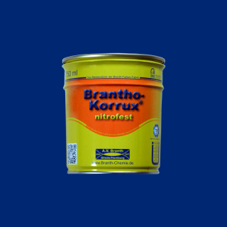 Brantho Korrux "nitrofest" bidon de 0,75 litre bleu gentiane RAL 5010
