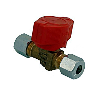 Vanne de desserrage rapide PN 16 8 mm des deux côtés