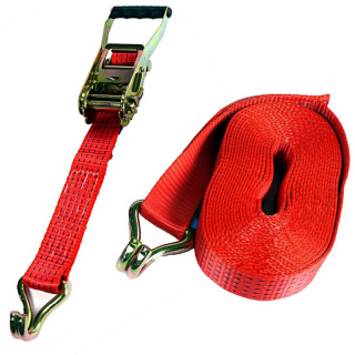 Sangle darrimage 2500 daN largeur 50 mm FE 0,5 m LE crochet de 9,5 m