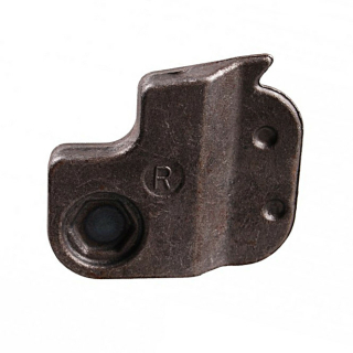 Plaque à souder courte droite, 72 mm, avec boulon fileté M 14 x 38 mm