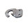 SPP - support de comptoir, Z-04, 67 mm, coudé, galvanisé