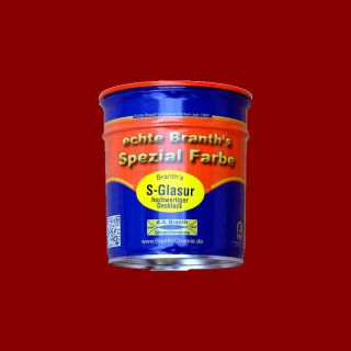 Branths S-Glaze (séchage lent) bidon 0,75 l rouge foncé RAL 3003