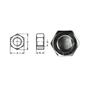 Écrou hexagonal DIN 934 galvanisé M24