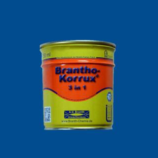 Brantho Korrux "3 en 1" bidon de 0,75 litre bleu trafic RAL 5017