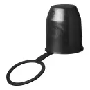 Capuchon pare-balles noir avec boucle
