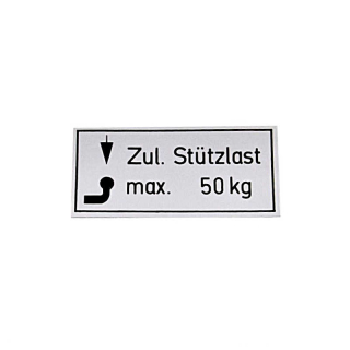 Support de panneaux de chargement film adhésif pour voitures 65x30 mm max.50 kg