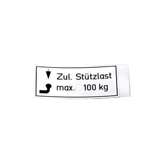 Support de panneaux de chargement film adhésif pour voitures 65x30 mm max.100 kg
