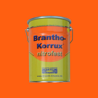 Brantho Korrux "nitrofest" bidon 5 litres orange / jaune-orange RAL 2000