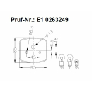 Lampe Geka BBSK95L gauche avec éclairage de plaque...