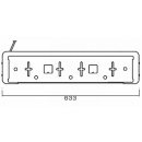 Support de plaque dimmatriculation avec câble de 0,8 m, y compris feux de plaque dimmatriculation à LED